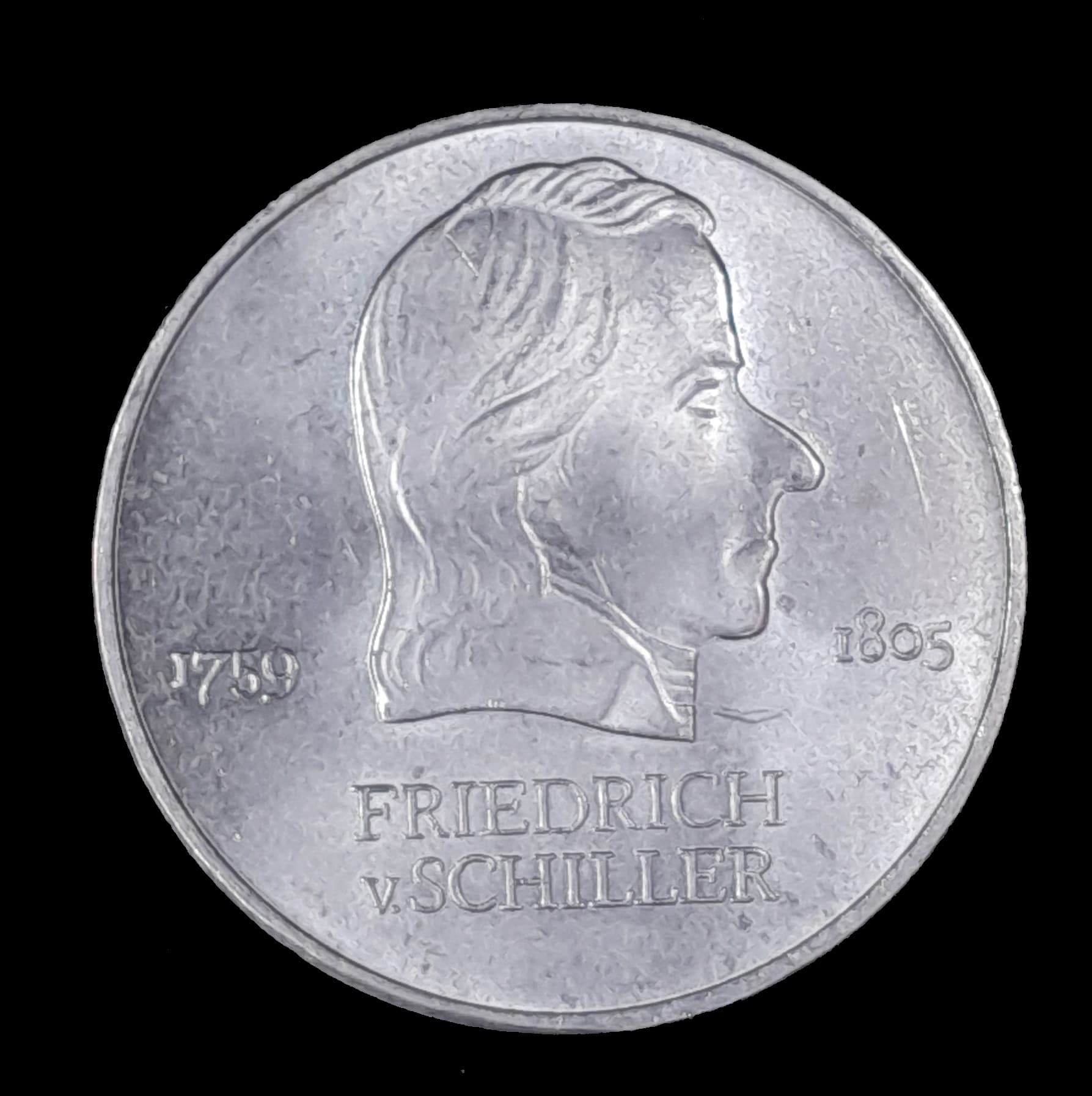 Alemania DDR 20 Marcos 1972 SC KM 40 F. Von Schiller