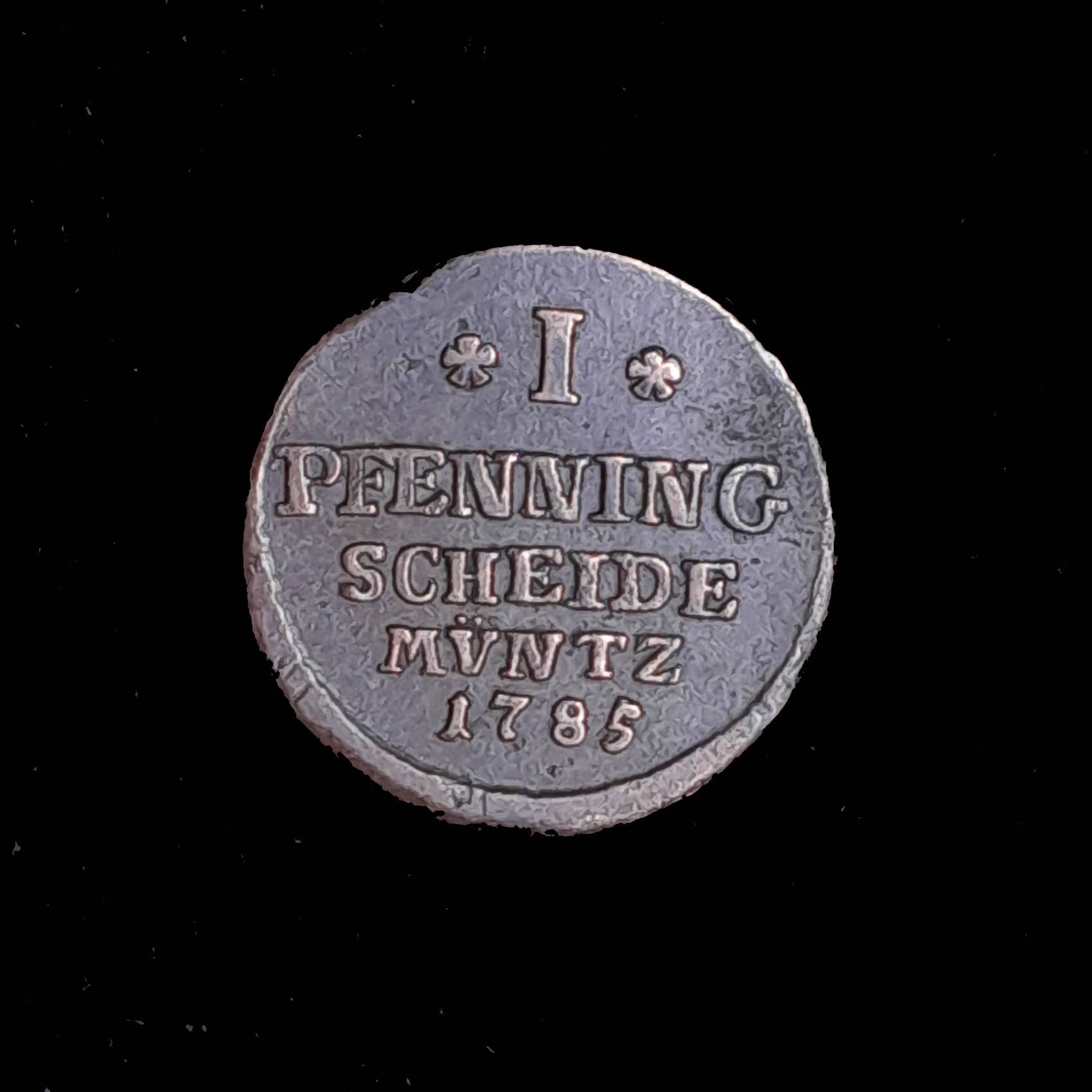 Alemania Brunswick 1 Pfennig 1785 CES Exc KM 330