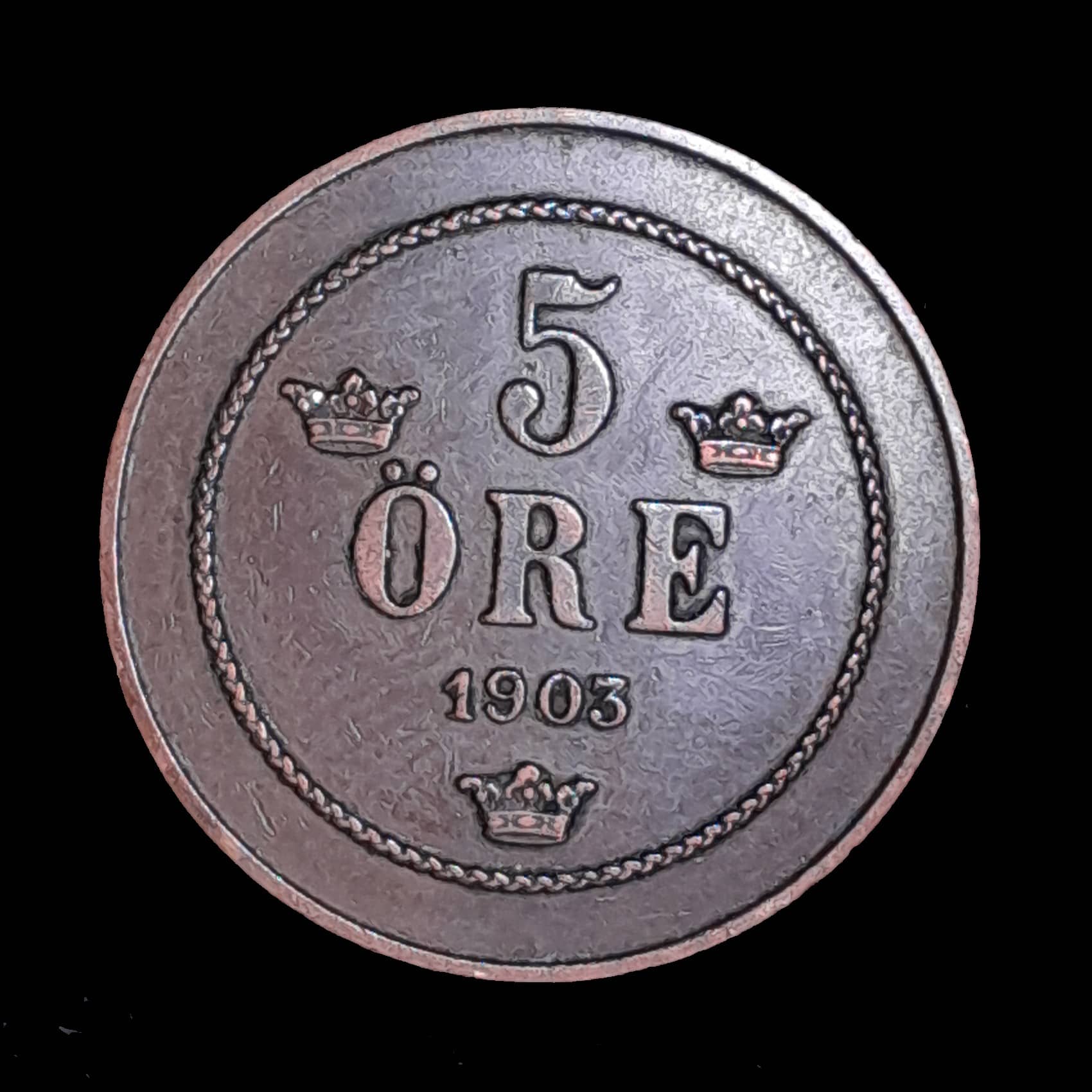 Suecia 5 Ore 1903 Muy Bueno KM 575 Escasa
