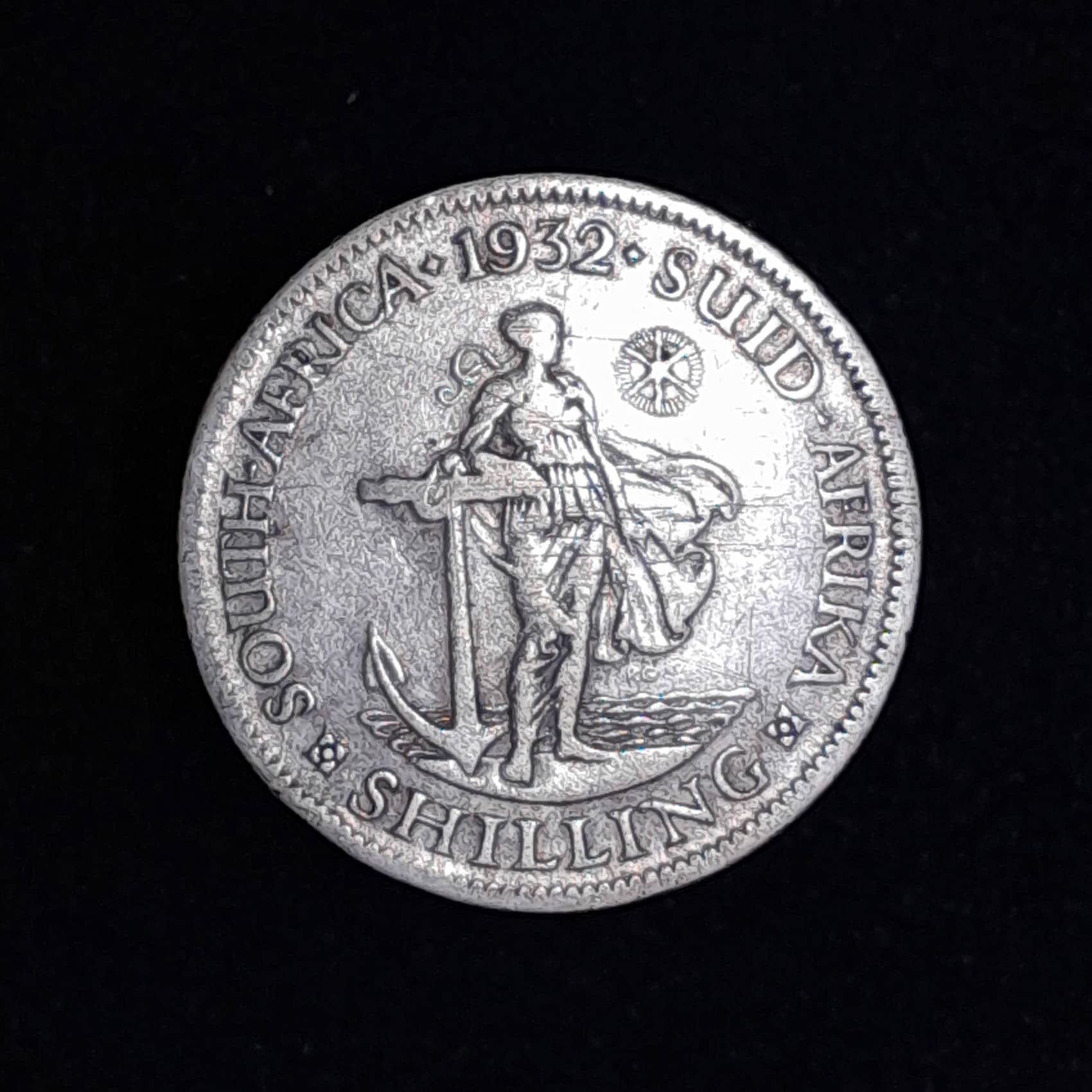 Sudáfrica 1 Shilling 1932 MB Plata KM 17.3 Jorge V