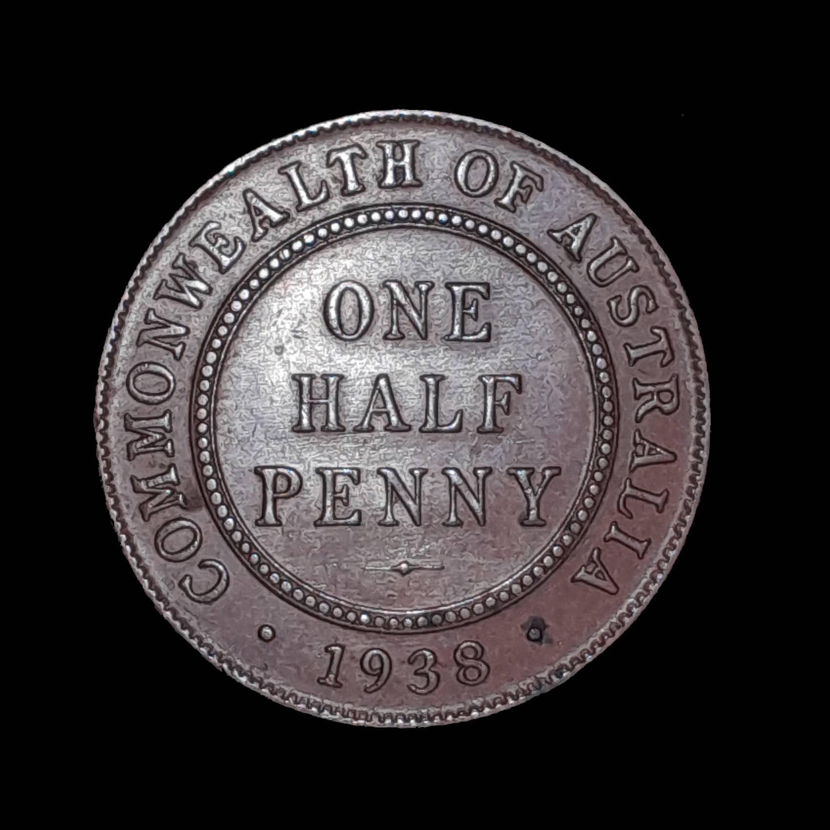 Australia 1/2 Penny 1938 Excelente KM 35 Jorge VI