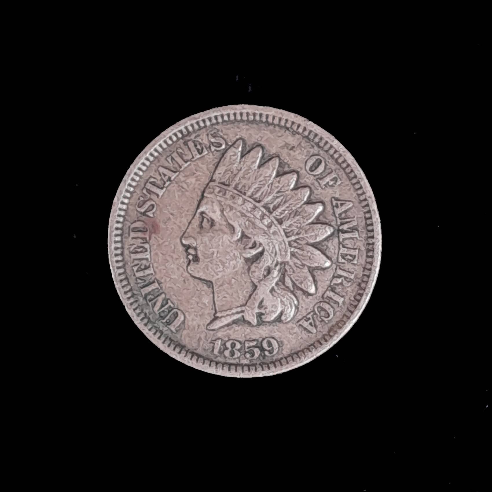 Estados Unidos 1 Cent 1859 MB KM 87