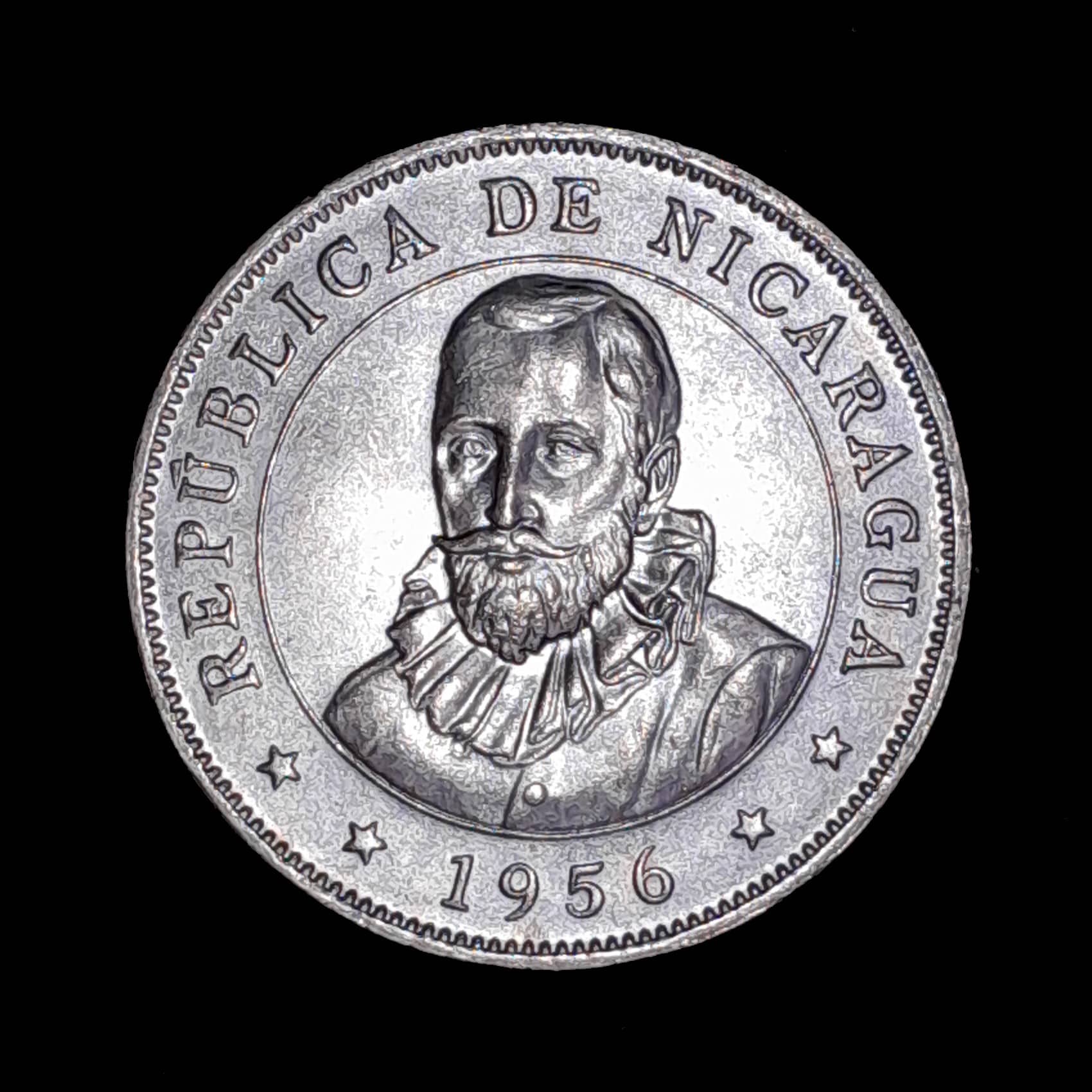 Nicaragua 50 Centavos 1956 Sin Circular KM 19.1
