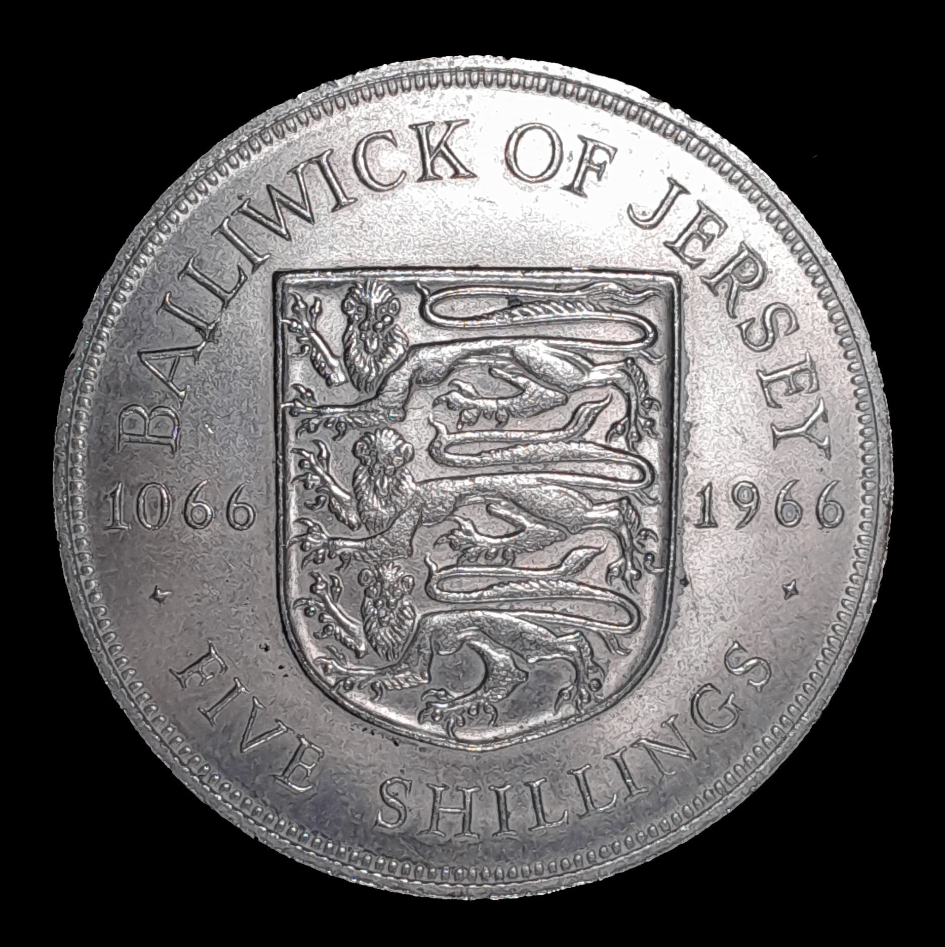 Jersey 5 Shillings 1966 SC KM 28 Batalla de Hastings