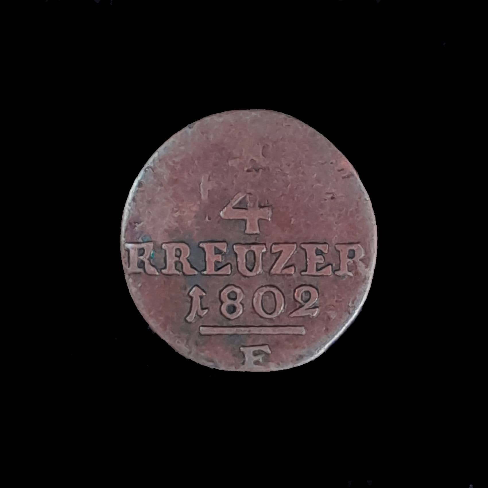 Alemania Hesse-Cassel 1/4 Kreuzer 1802 B KM 550 Muy Rara