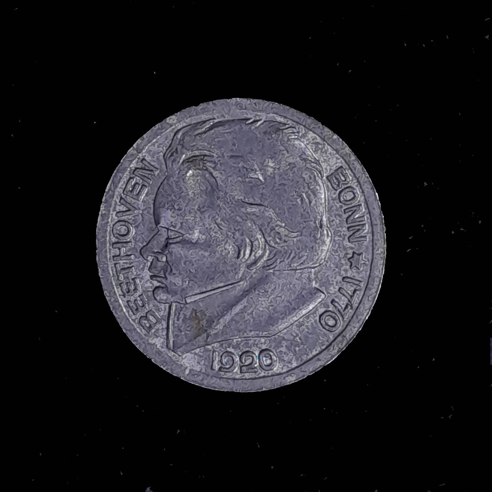 Alemania Bonn Notgeld 10 Pfennig 1920 Funck 51.1A Beethoven