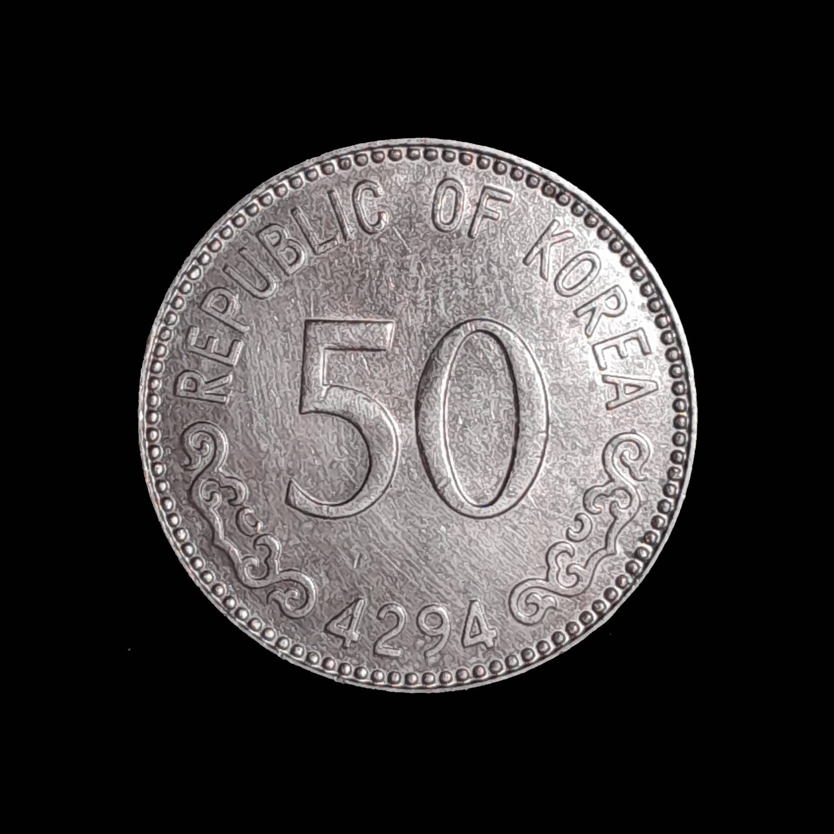 Corea del Sur 50 Won 1961 (4294) Excelente KM 2