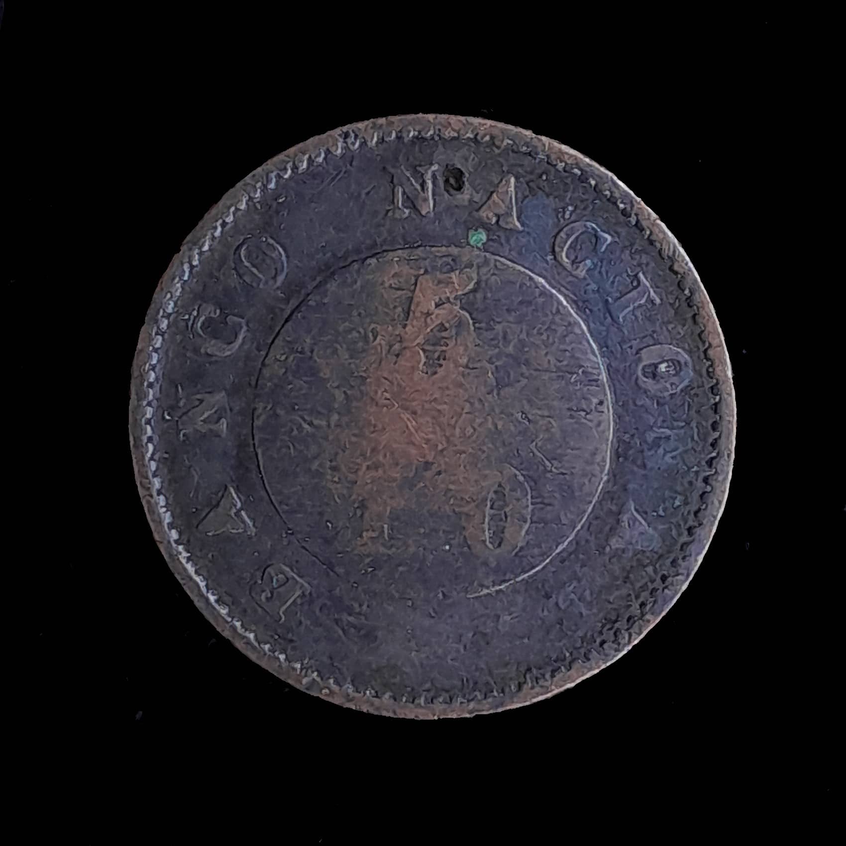 Buenos Aires 5/10 Real 1827 Muy Bueno CJ 9.1.16 A11 R4