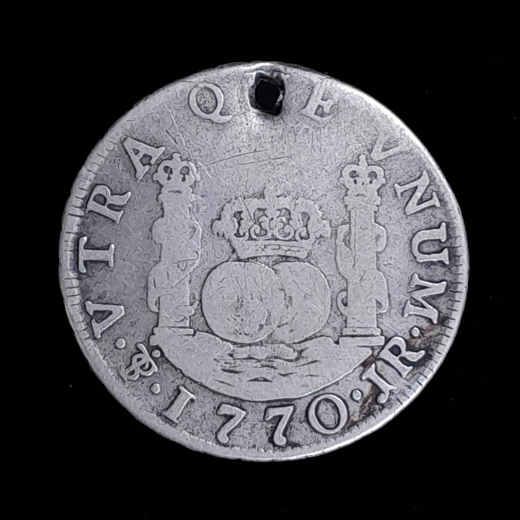 Potosí 2 Reales 1770 JR Bueno Plata CJ 60.4.3 Columnaria