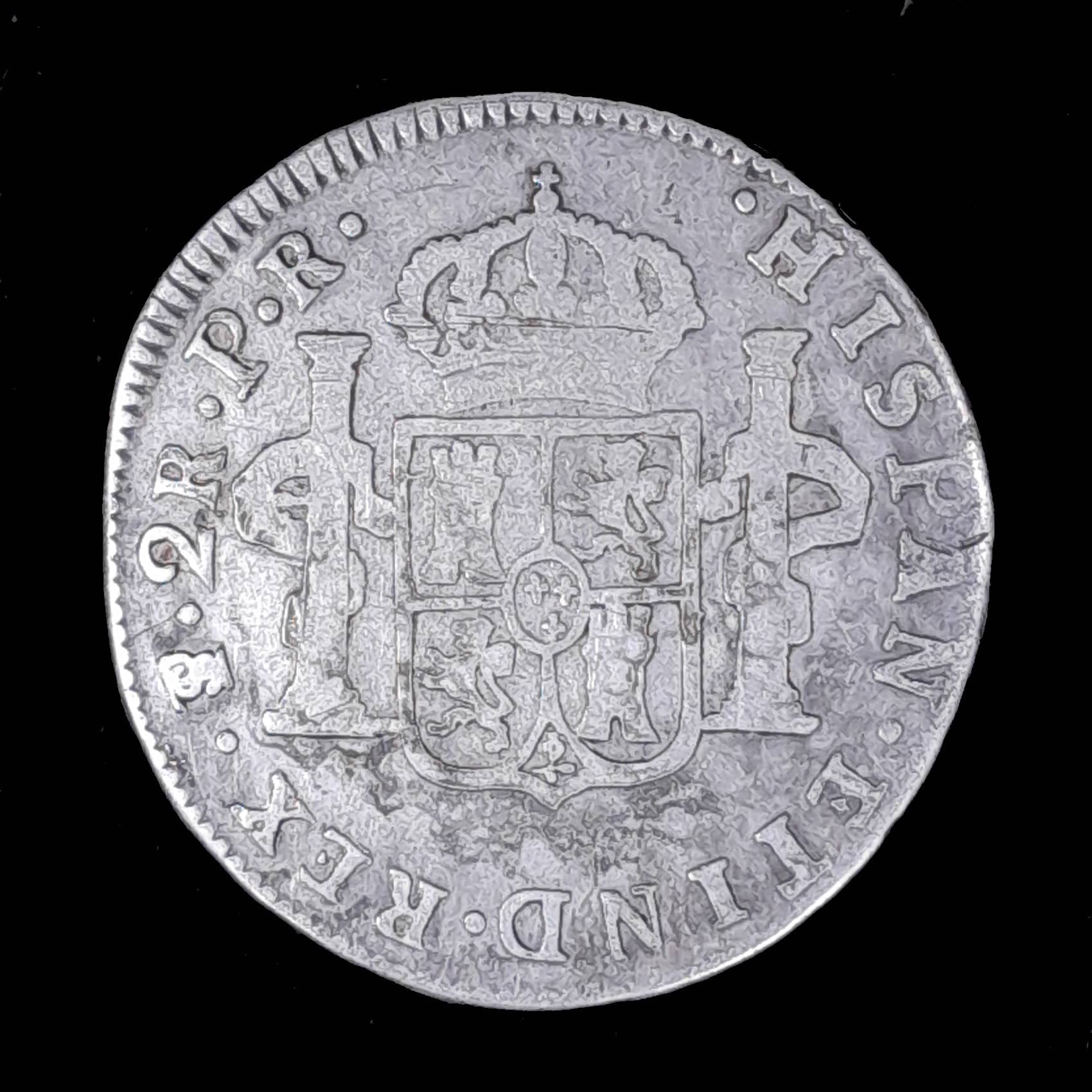 Potosí 2 Reales 1782 PR Muy Bueno CJ 65.11.2 Carlos III