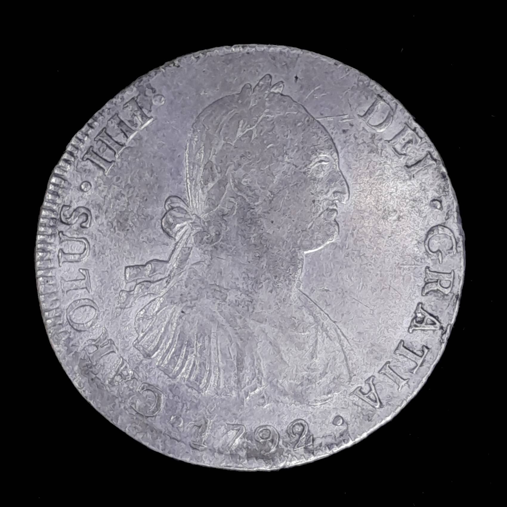 Potosí 8 Reales 1792 PR Excelente Plata CJ 76.4.2