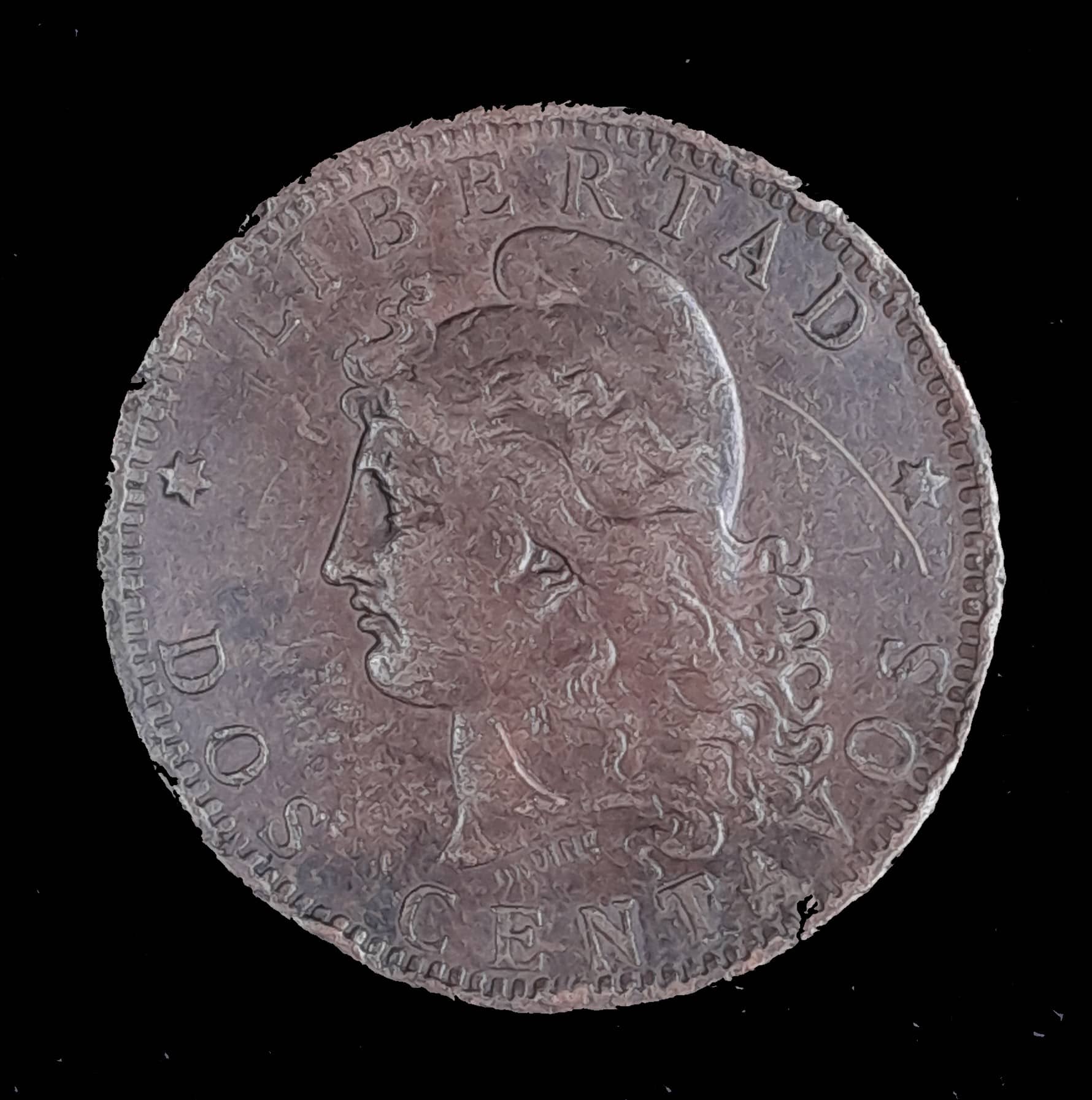 Argentina 2 Centavos 1888 Muy Bueno CJ 29.1