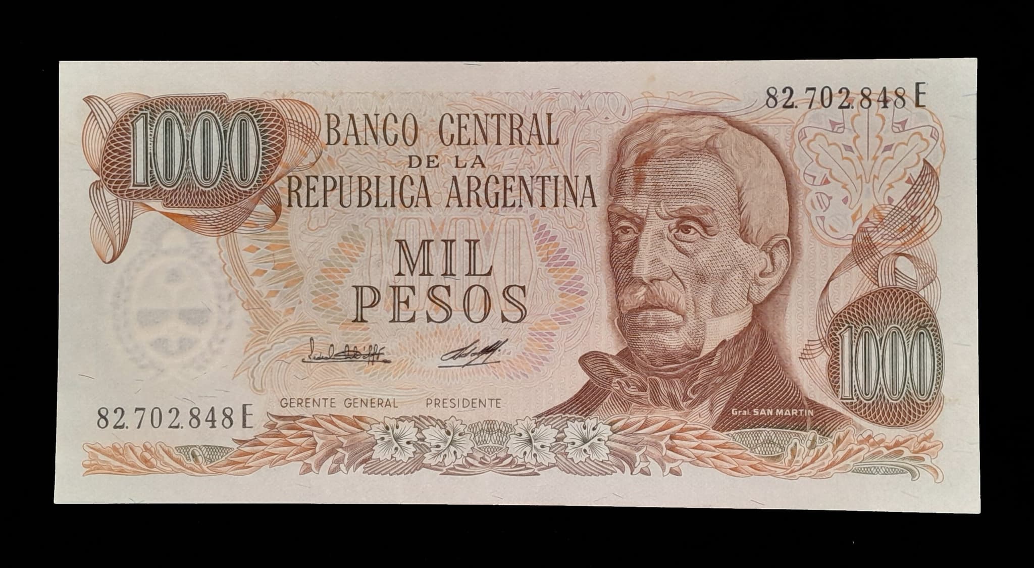 Argentina 1000 Pesos Ley 1979 Serie E Exc Col. 652c