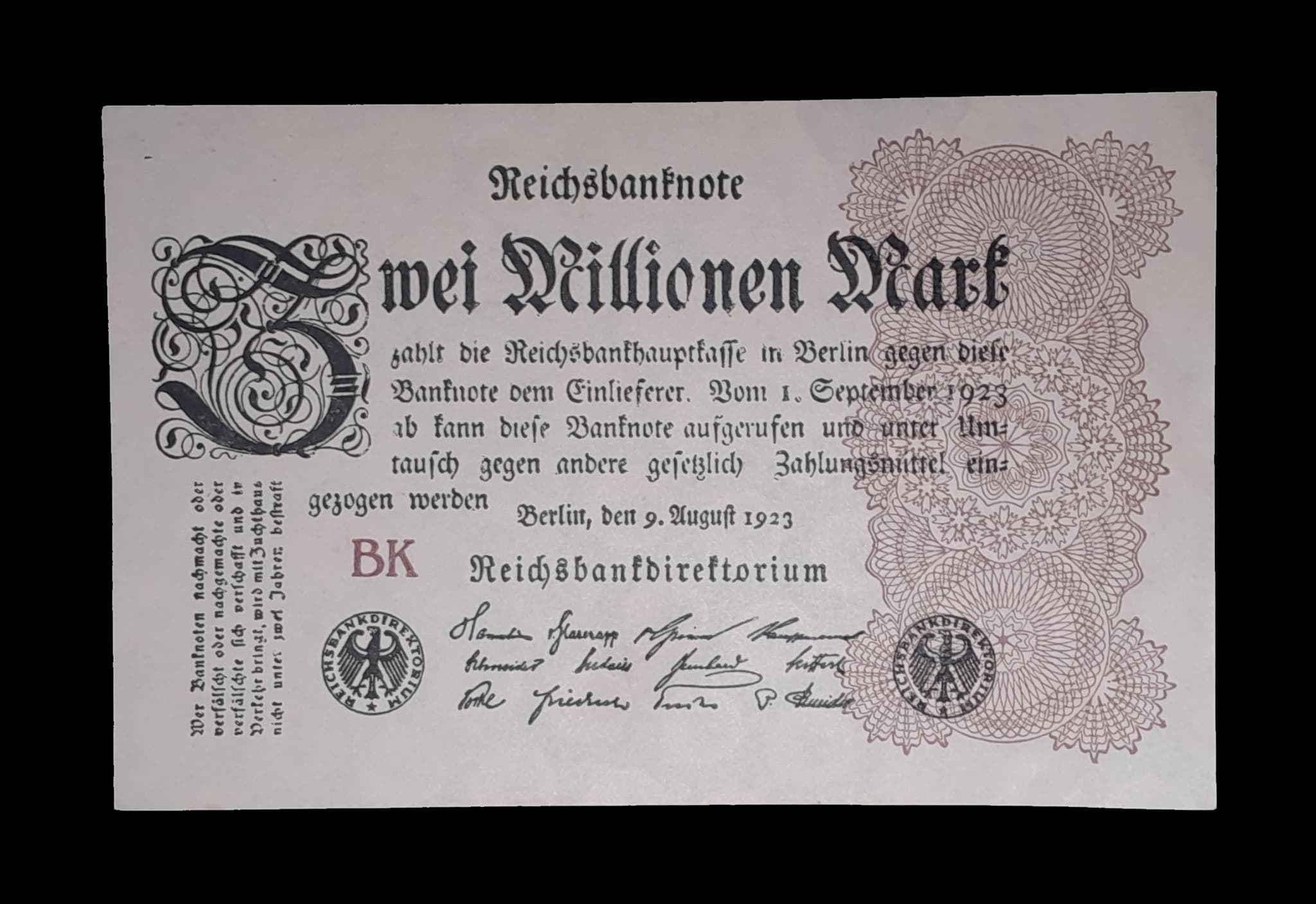 Alemania 2000000 Marcos 1923 Exc Pick 104b