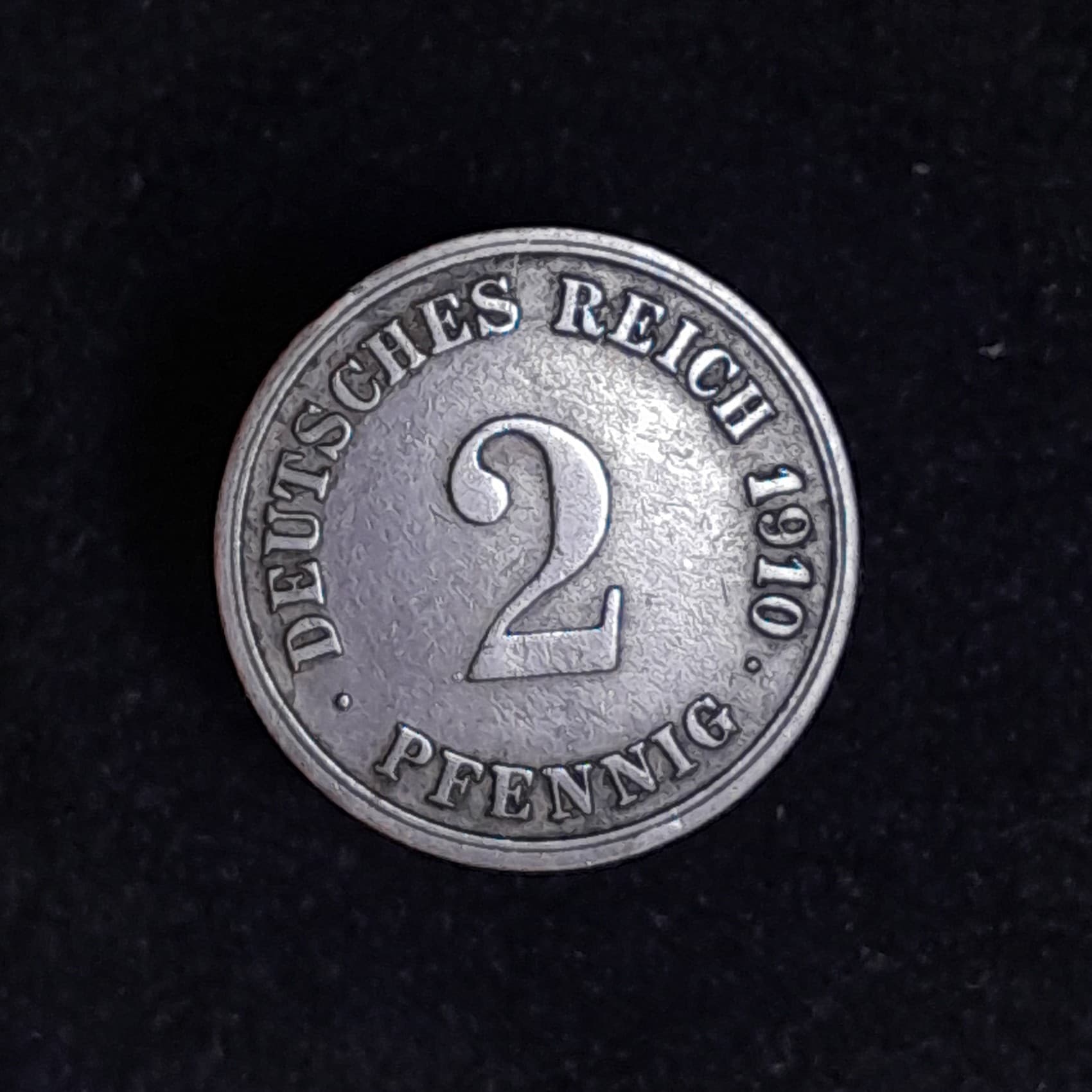 Alemania Imperio 2 Pfennig 1910 G Excelente KM 16