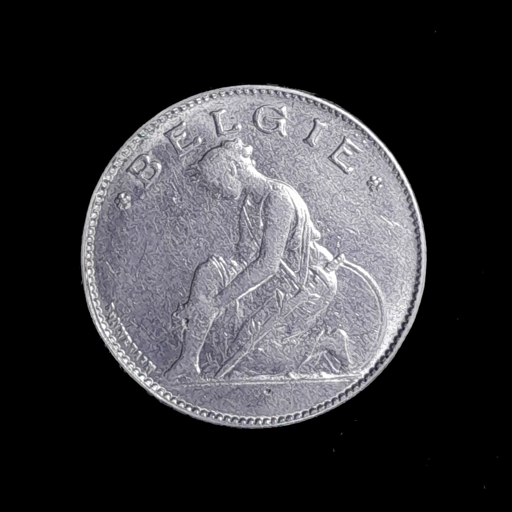 Bélgica 1 Franco 1922 Excelente KM 90 Texto flamenco Caduceo