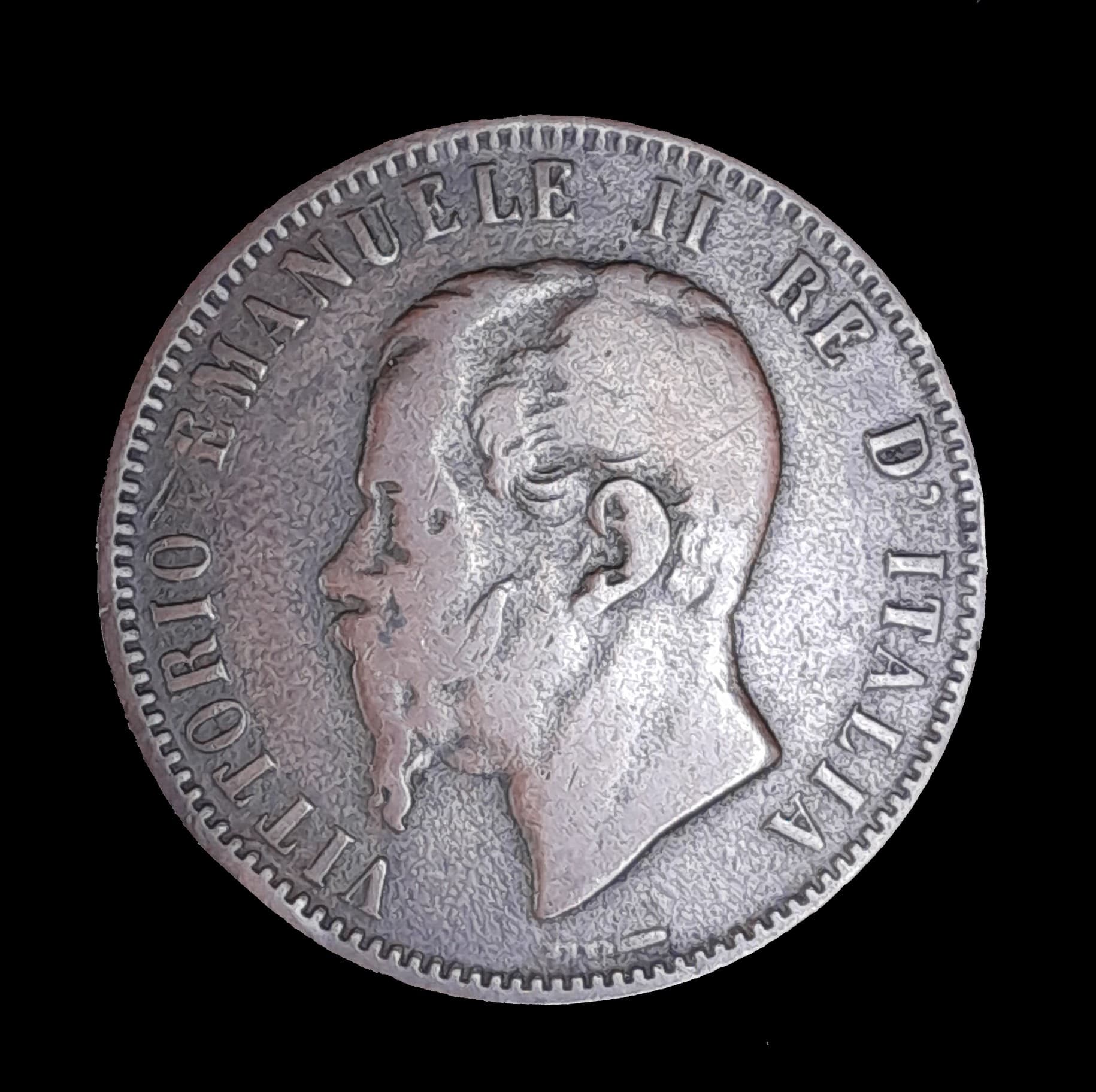 Italia 10 Centesimi 1866 N Muy Bueno KM 11.4 Victor Emanuel II