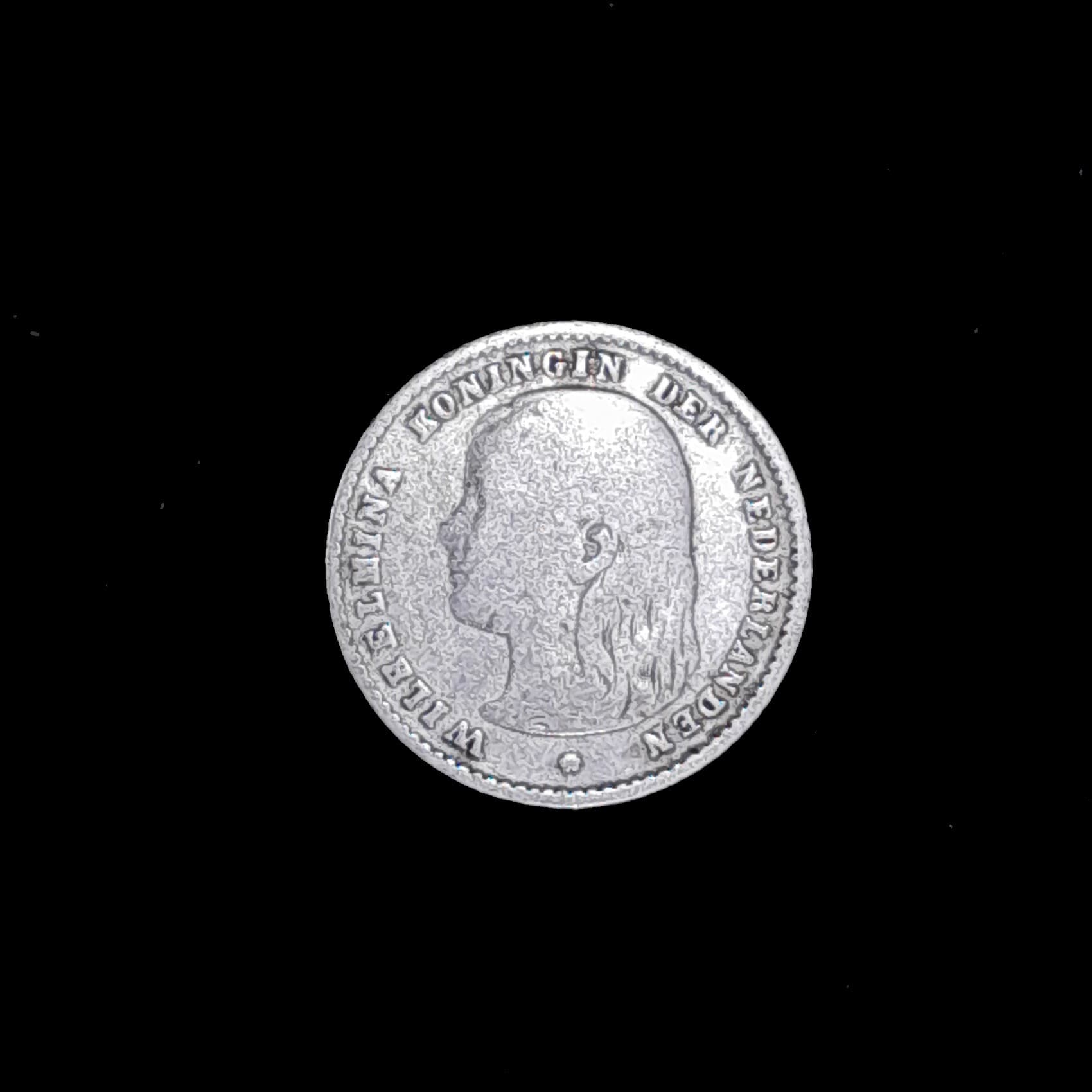 Países Bajos 10 Cents 1897 Bueno KM 116 Plata