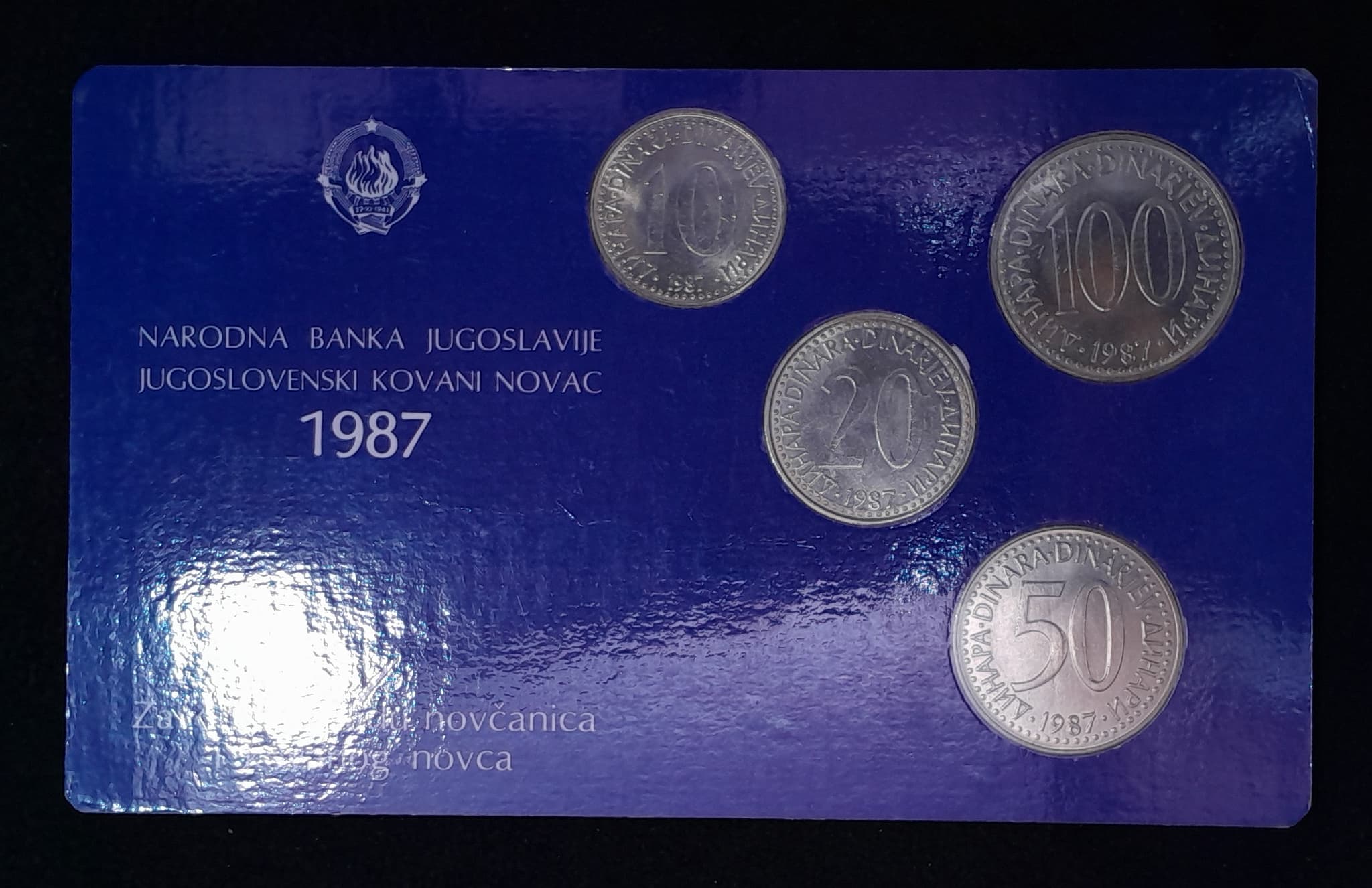 Yugoslavia Blister 4 Valores 1987 SC KM 89, 112, 113, 114