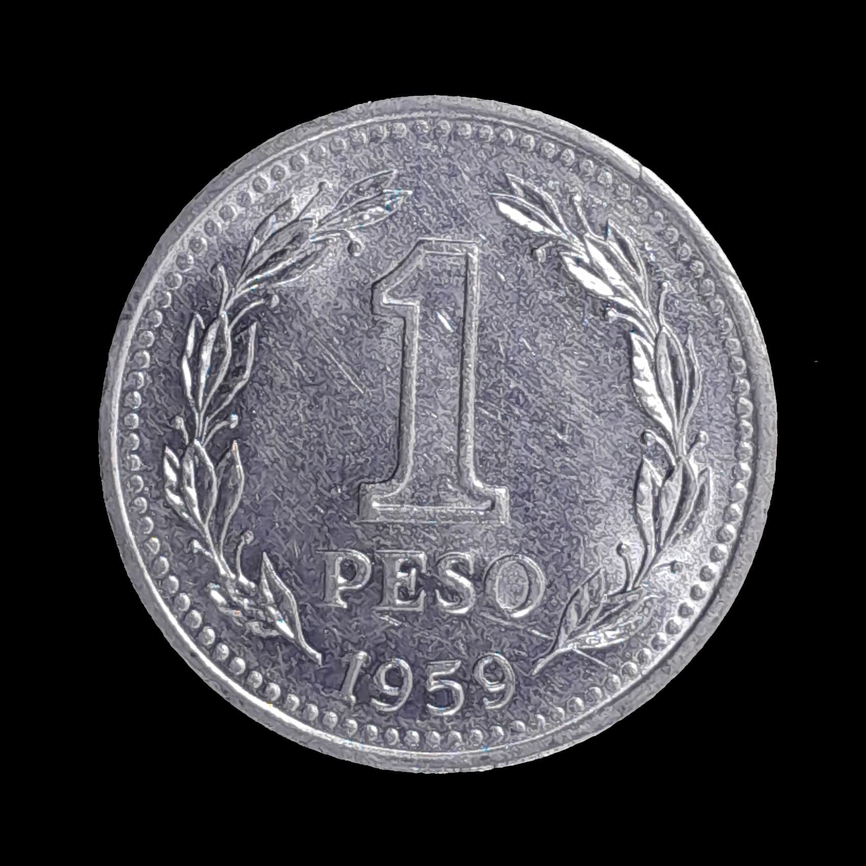 Argentina 1 Peso 1959 Sin Circular CJ 254