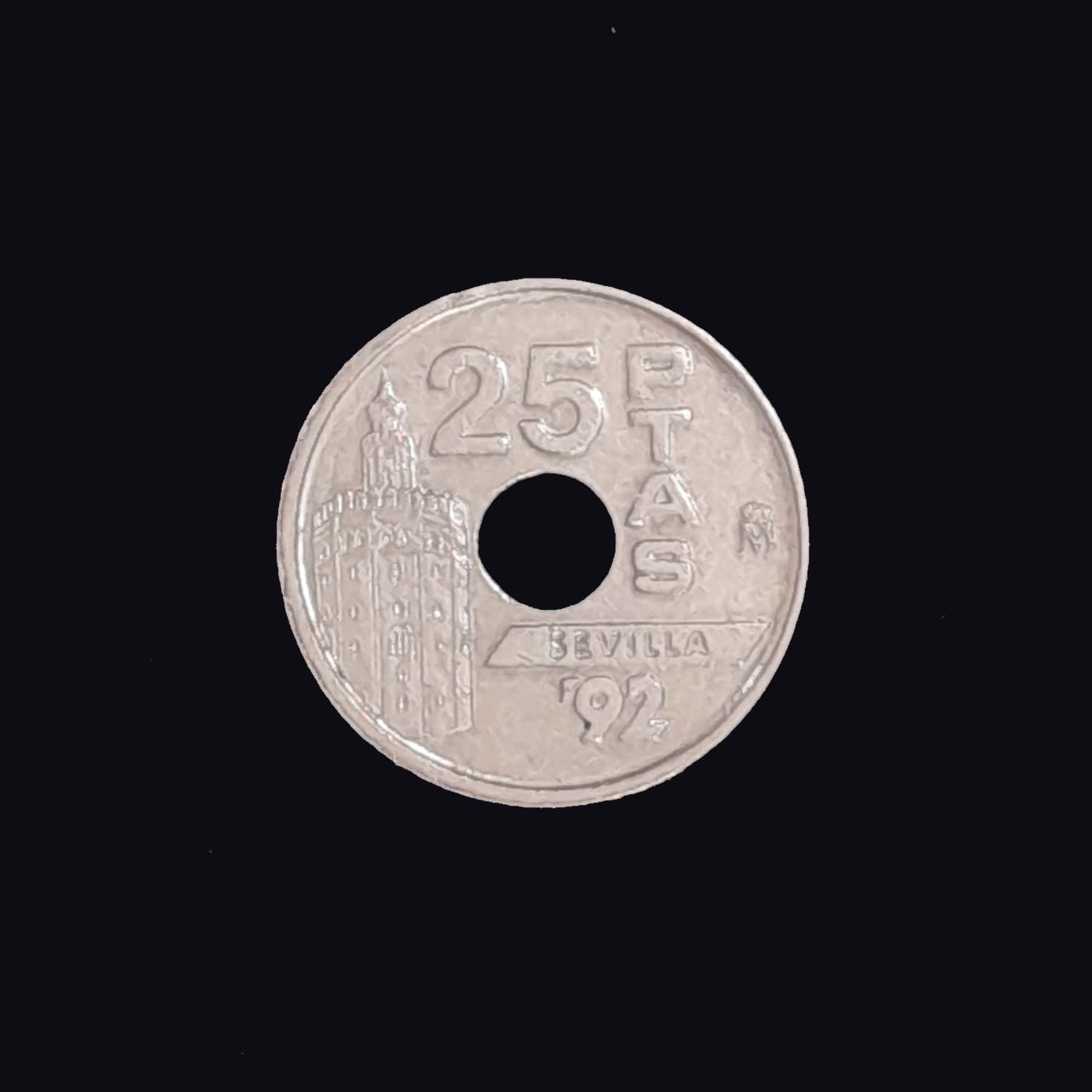 España 25 Pesetas 1992 Exc KM 905 Sevilla '92 Torre del Oro