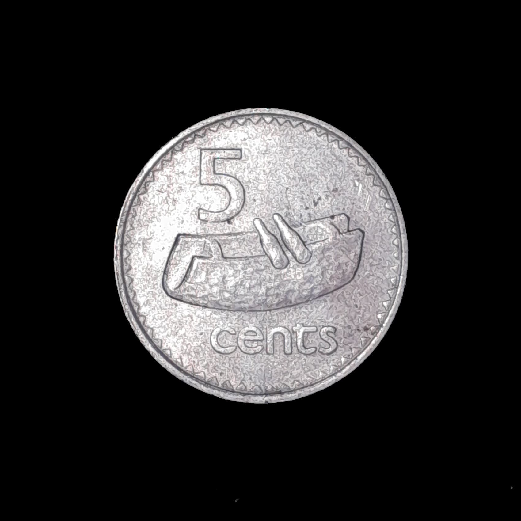 Fiji 5 Cents 1969 Sin Circular KM 29 Elizabeth II