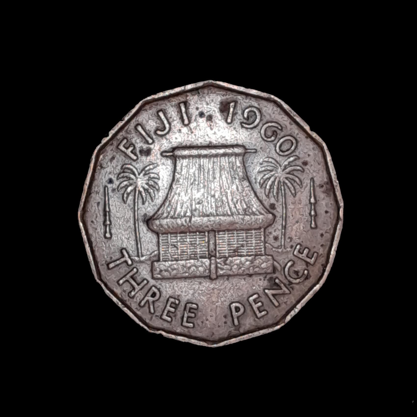 Fiji 3 Pence 1960 Muy Bueno KM 22