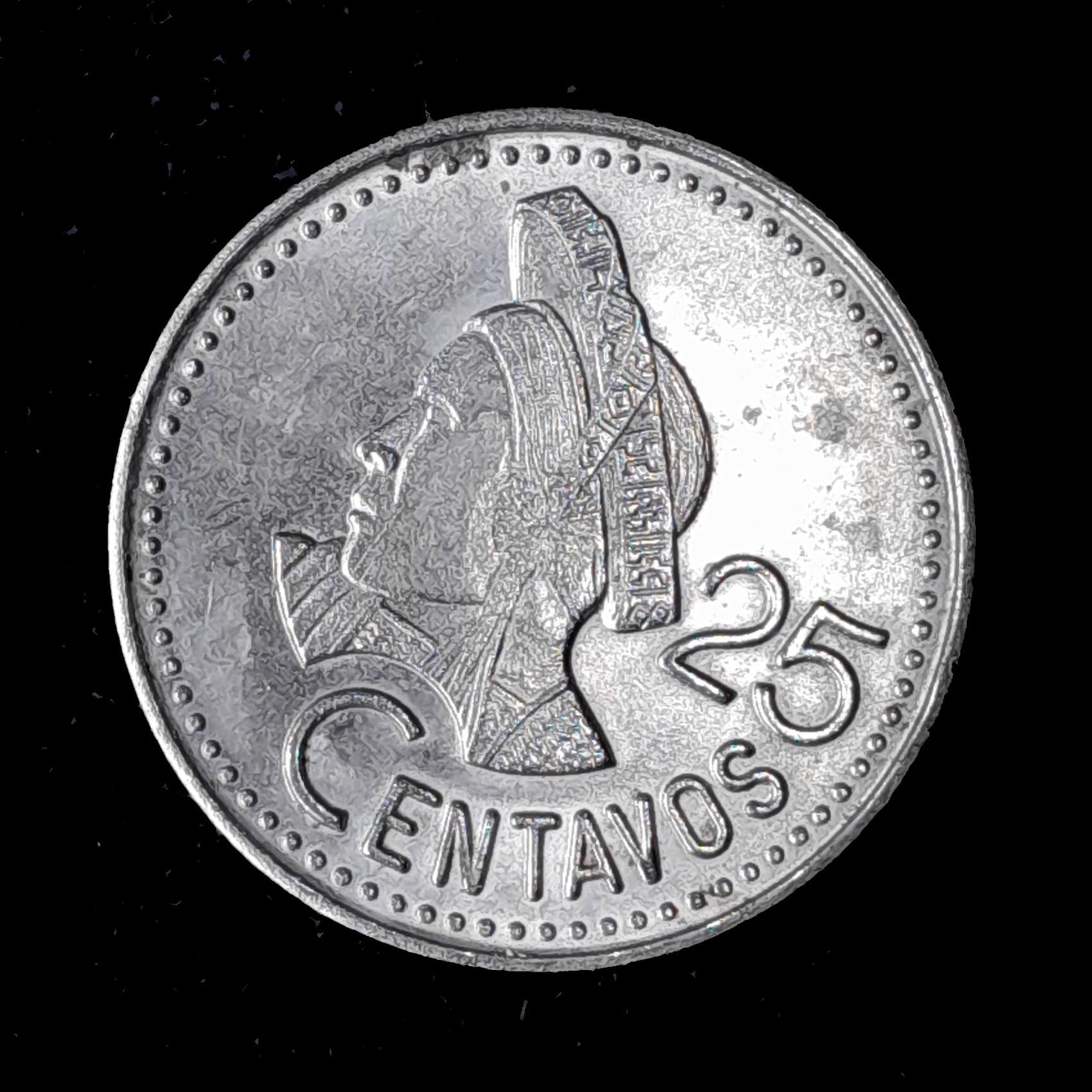 Guatemala 25 Centavos 1989 Excelente KM 278.5 Mujer