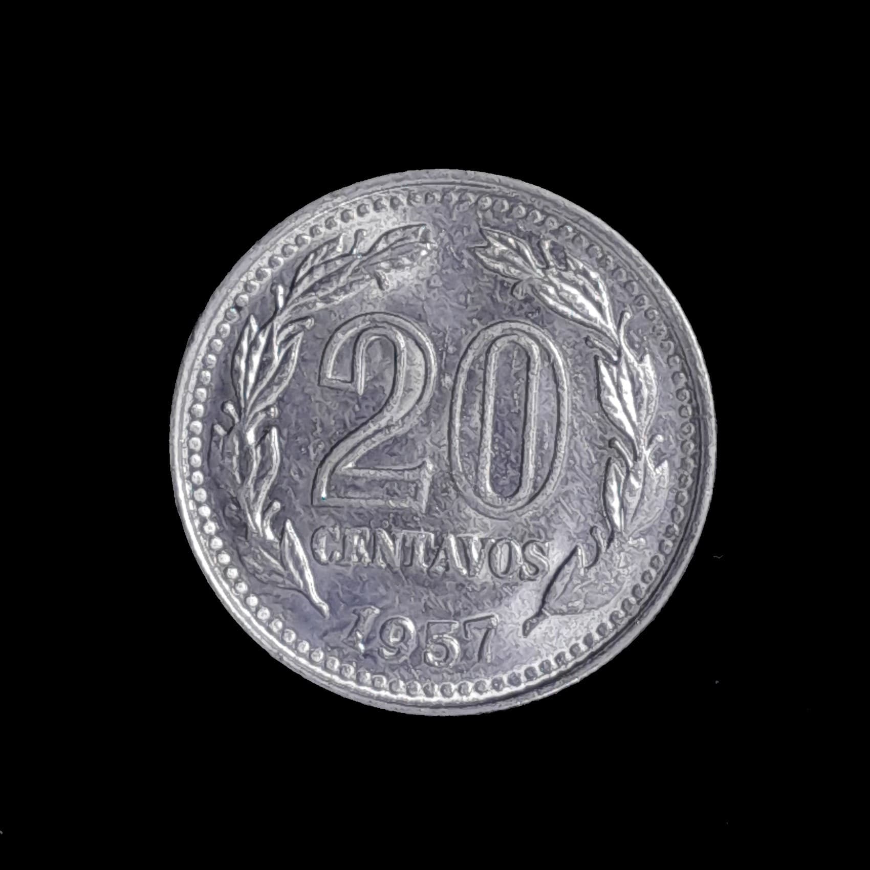 Argentina 20 Centavos 1957 Excelente CJ 263
