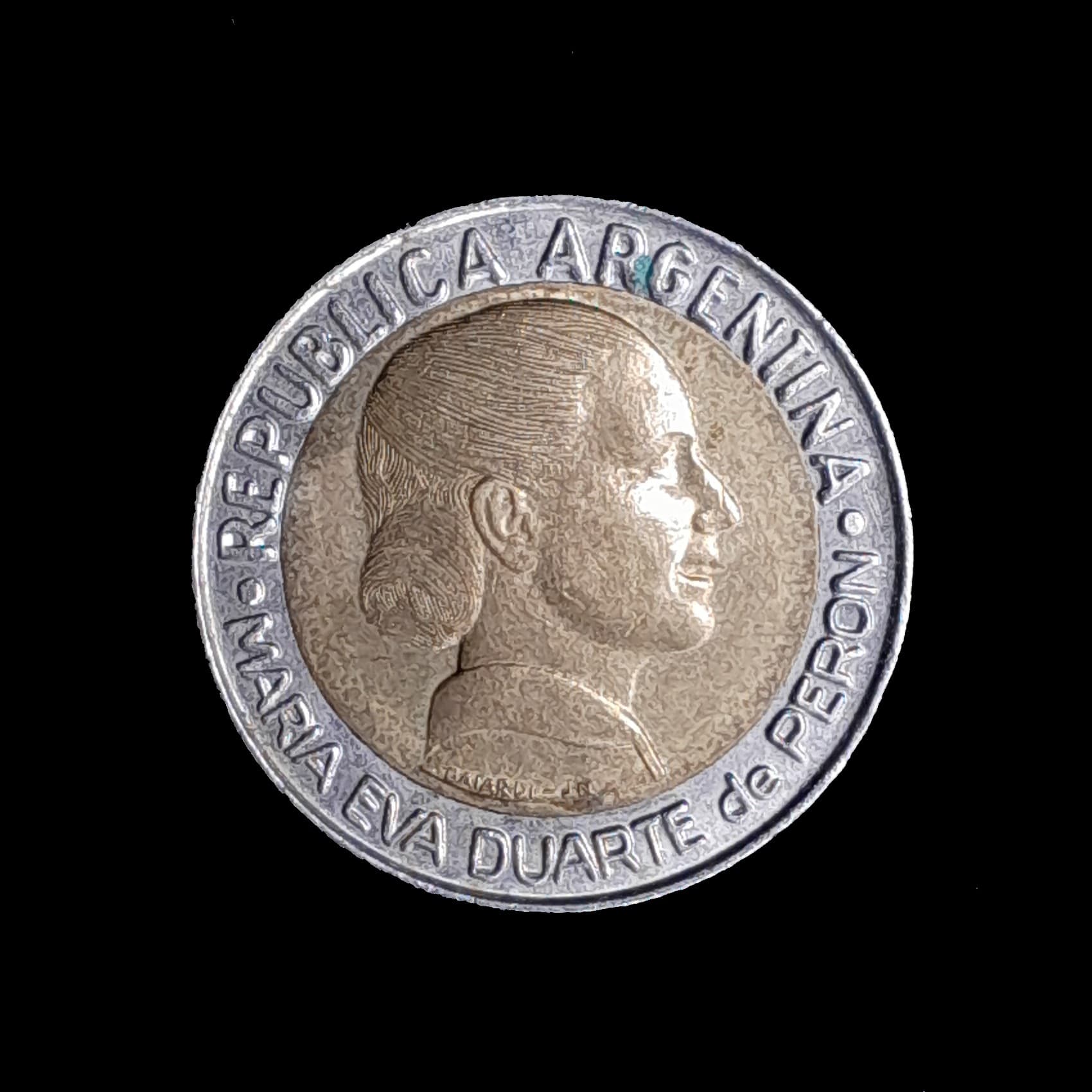 Argentina 1 Peso 1997 Excelente CJ 6.4 Eva Perón