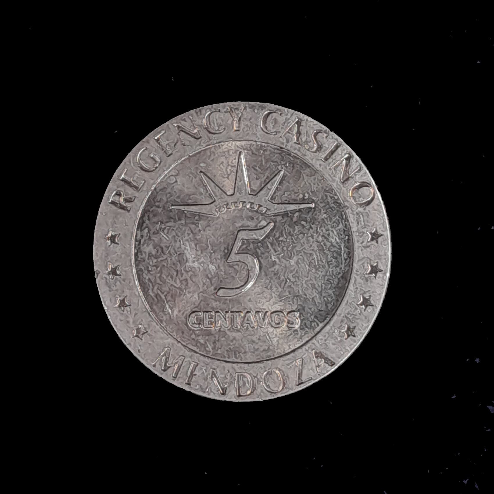 Mendoza Ficha casino 5 Centavos Regency Casino