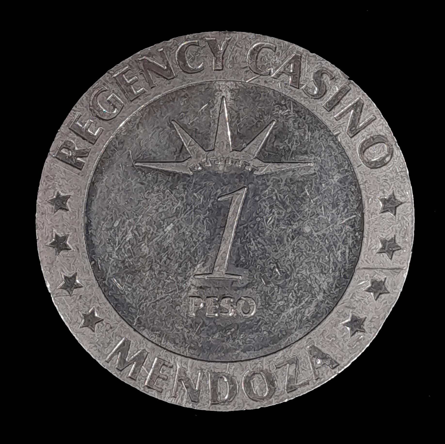Mendoza Ficha casino 1 Peso Regency Casino