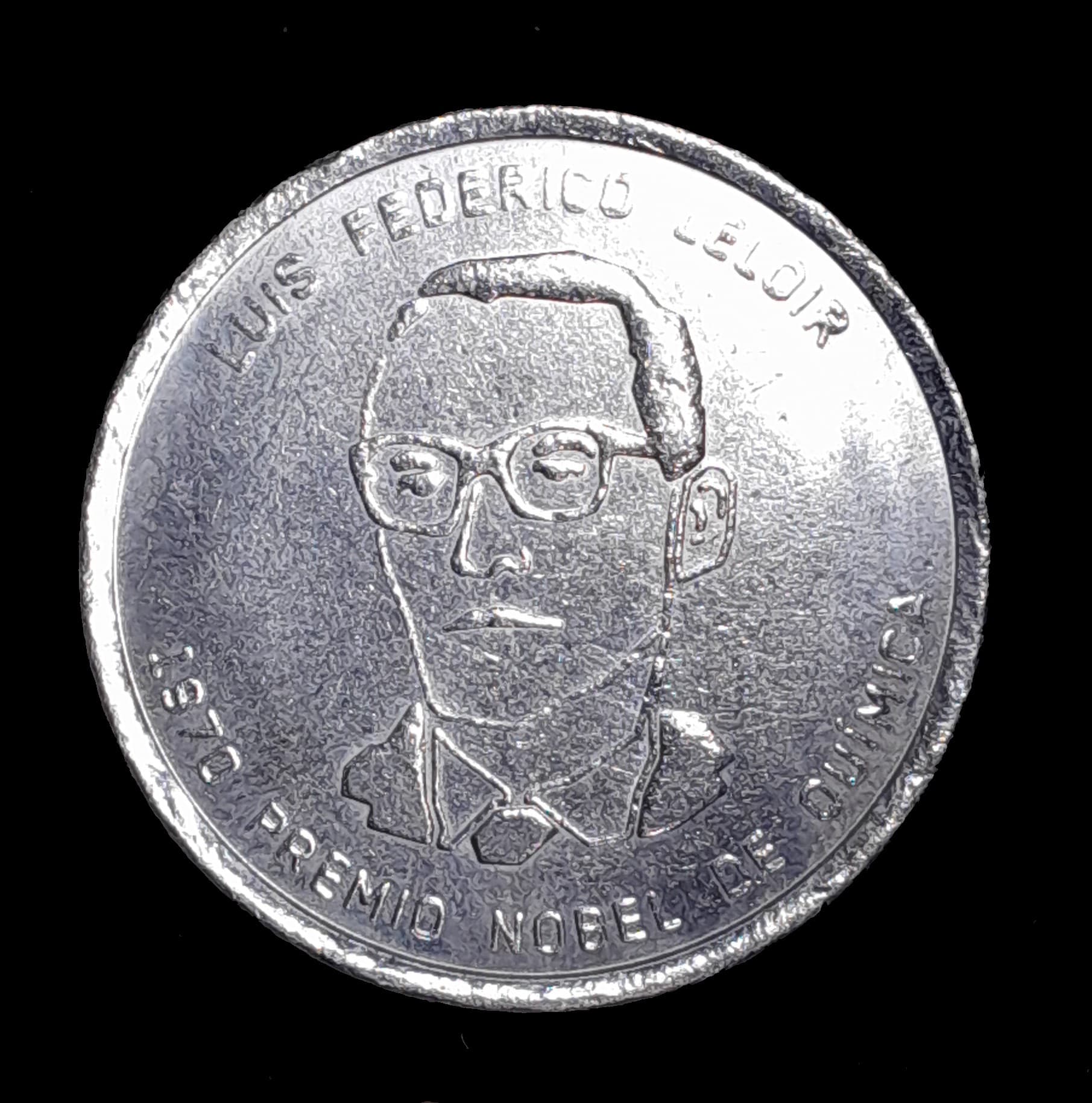 Argentina Medalla Tecnópolis Luis F. Leloir Premio Nobel 1970 SC
