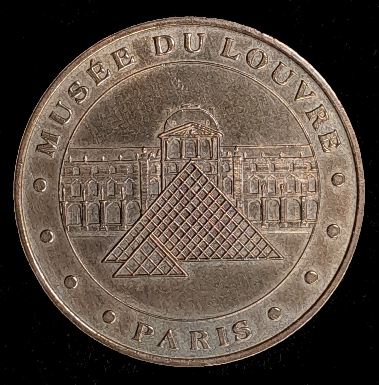 Francia Medalla turística Museo del Louvre Sin Circular