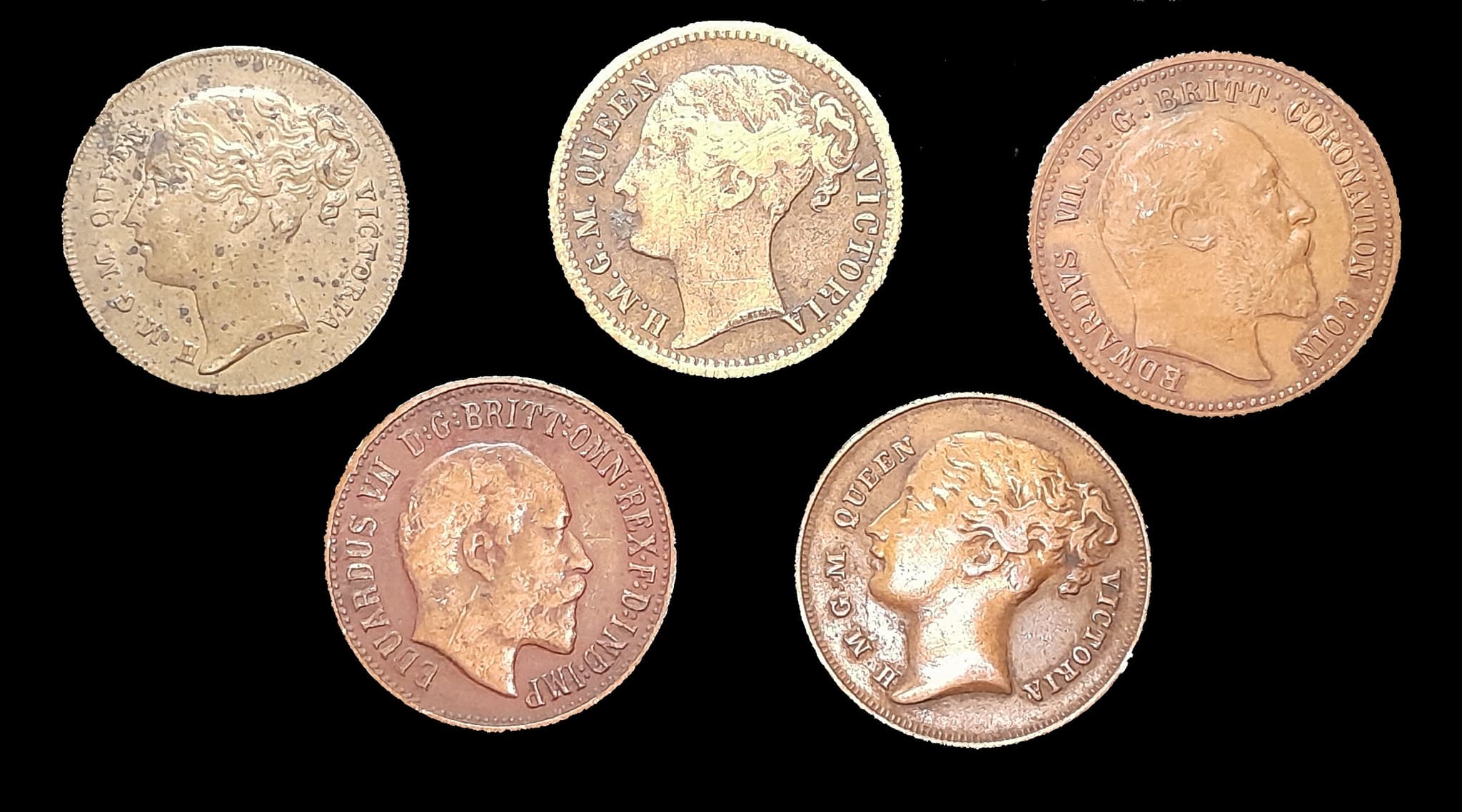 Gran Bretaña 5 medallas de coronación Muy Bueno