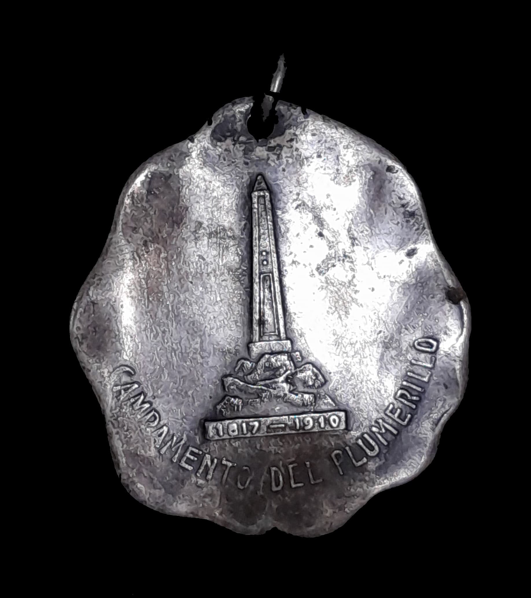 Argentina Medalla Mendoza Campamento del Plumerillo 1910