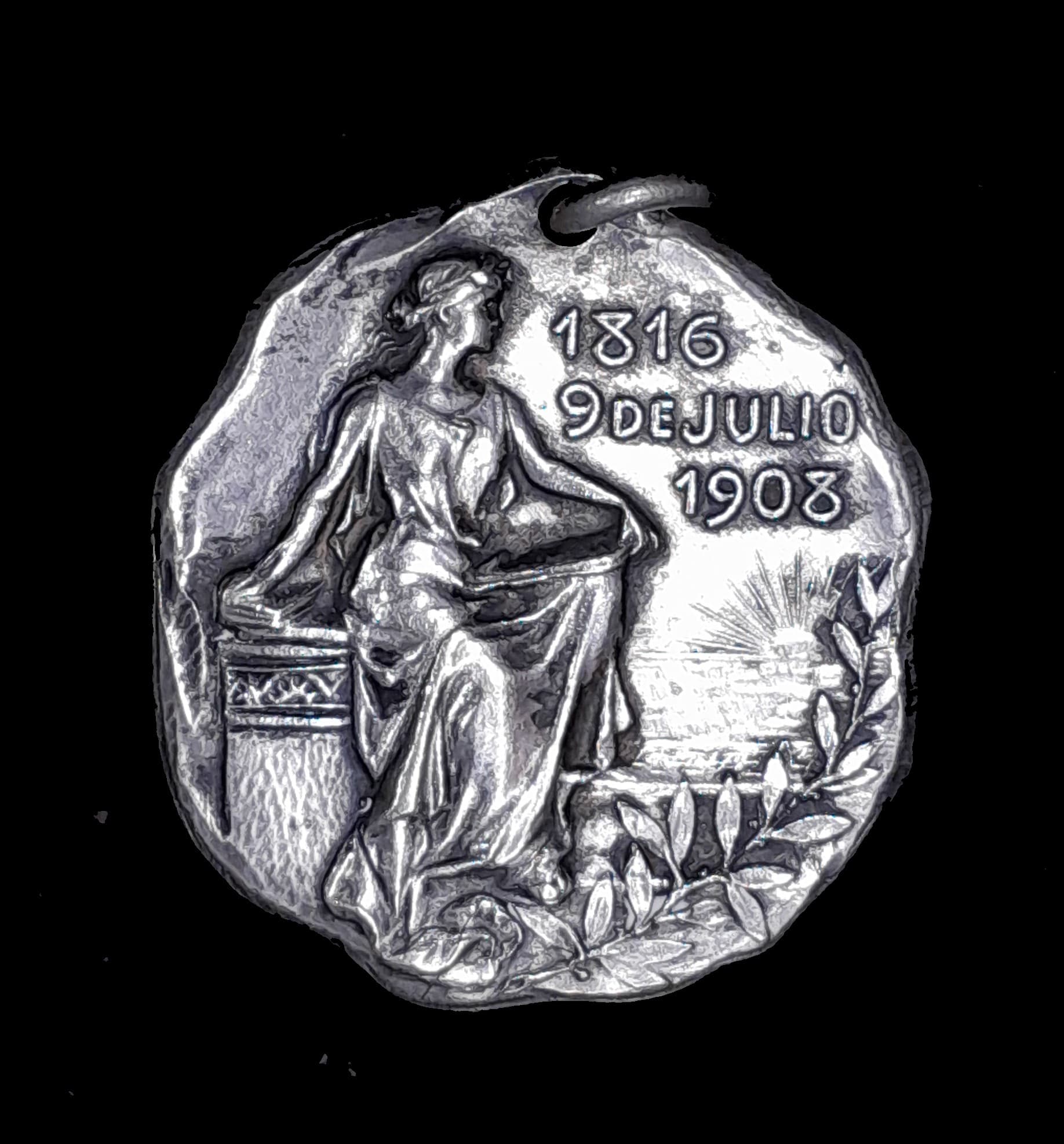 Argentina Medalla Mendoza A los niños que estudian 1908