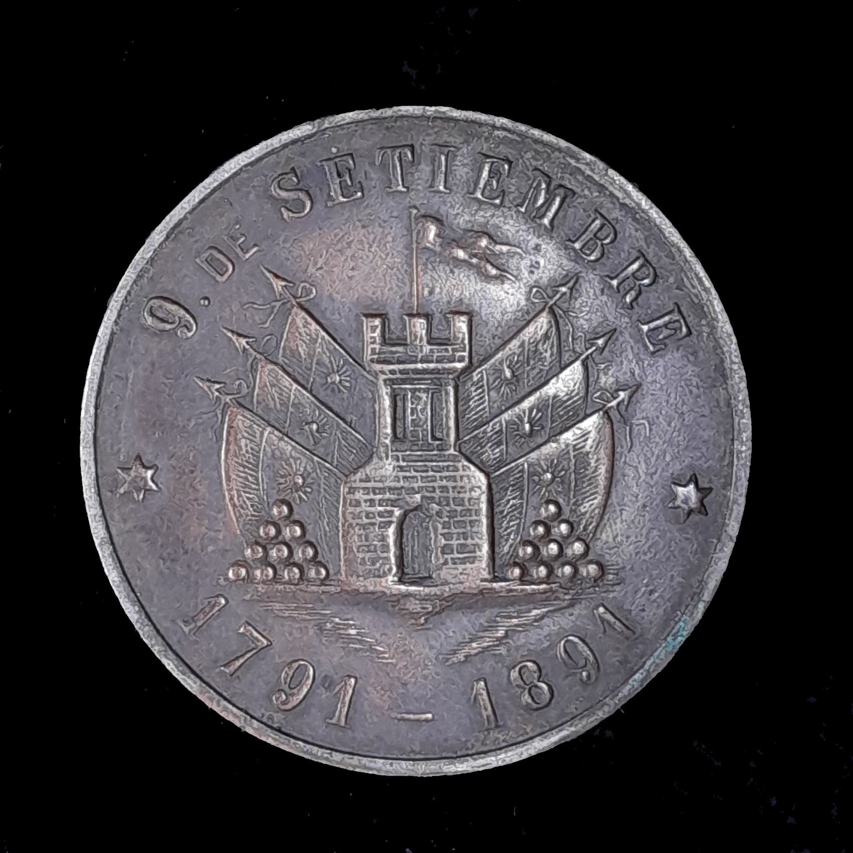 Medalla Córdoba al Centenario del Brigadier José M. Paz 1891