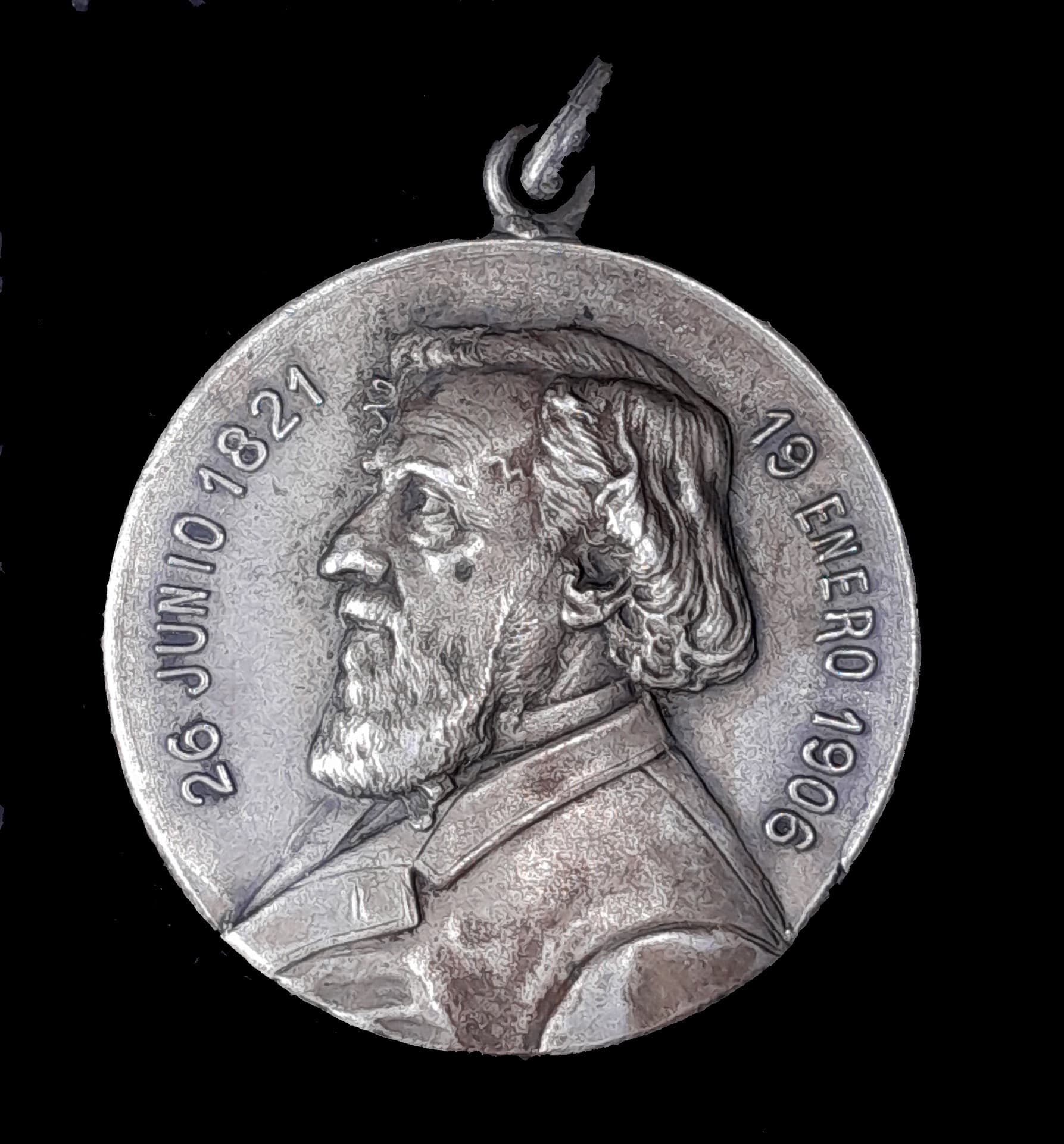Medalla Mitre Agradecimiento de la familia 1906 Plata