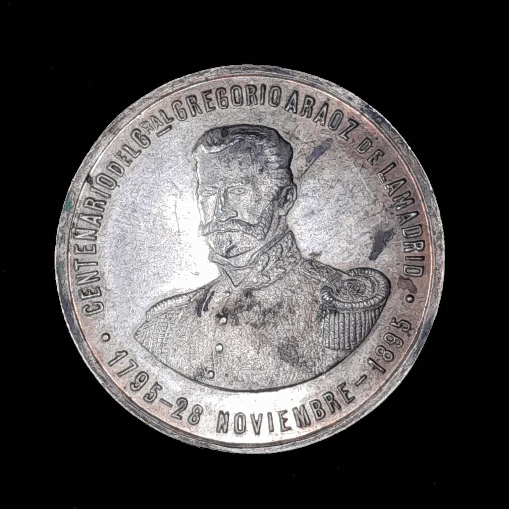 Argentina Tucumán 1895 Centenario Gral. Aráoz de Lamadrid