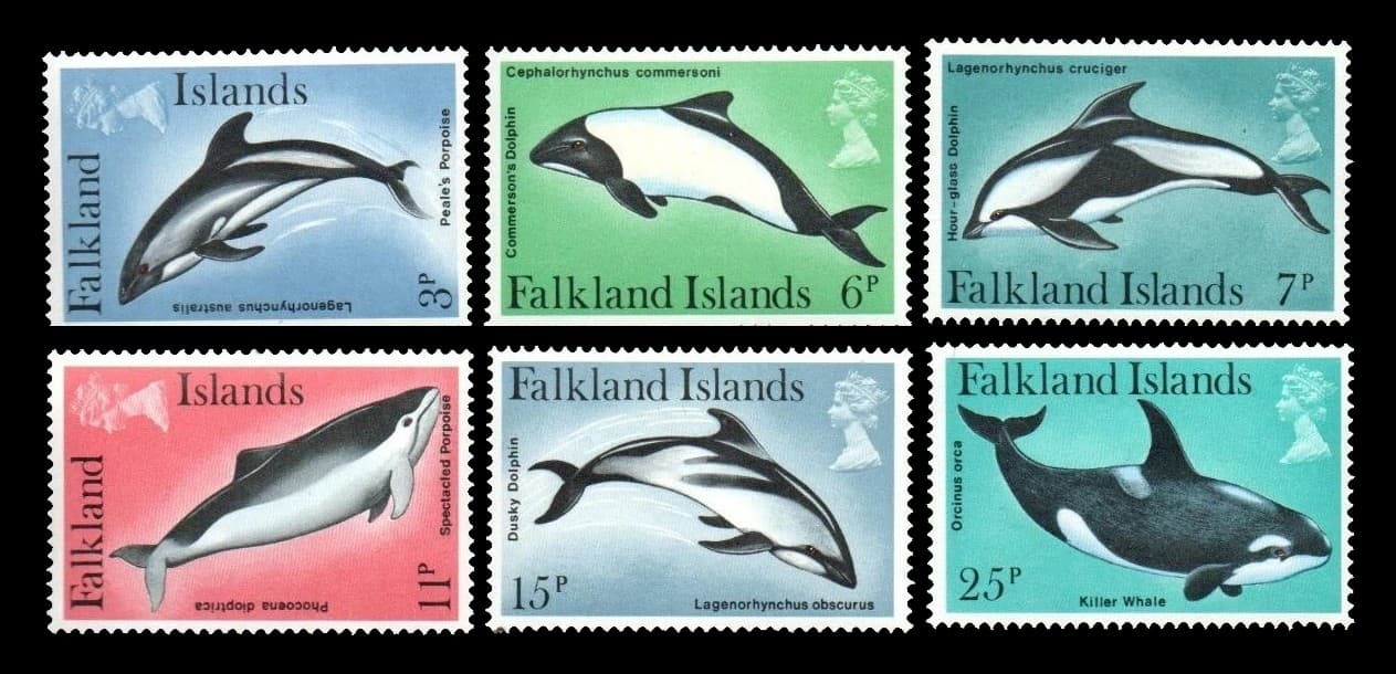 Islas Malvinas 1980 Delfines Nv. Yv. 293/98