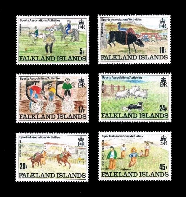 Islas Malvinas 1989 Deporte Infantíl Nv. Yv. 519/24